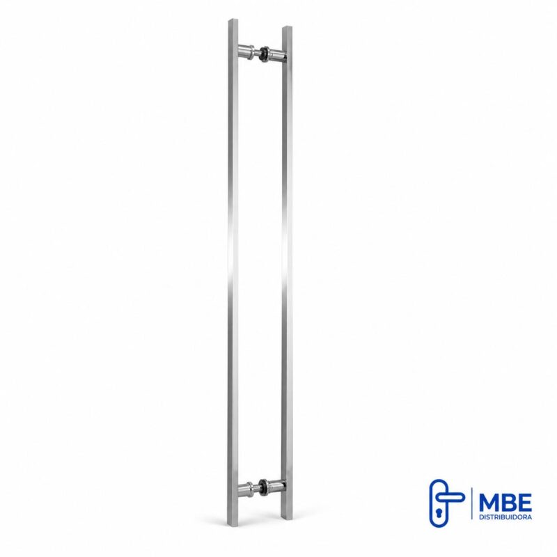 Puxador Inox Prime Slim 25mm - Duplo 1metro