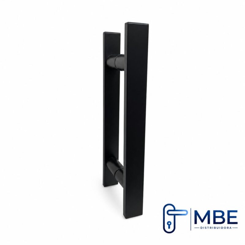 Puxador Inox Prime Classic 30mm - Duplo 30cm Preto Fosco